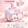 Estojo Rosa de Gato Grande Capacidade para Meninas 2026 Novo Super Popular de Alto Valor Estilo Ins Caixa de Papelaria para Meninas