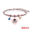 Pulsera Europea y Americana transfronteriza de acero inoxidable hueso de serpiente diamante azul pulsera temporada de graduación conmemorativo regalo festivo grabado acero de titanio al por mayor