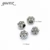YuenZ aleación caliente copo de nieve cuentas de agujero grande pulsera DIY accesorios para pulseras cuentas espaciadoras 11 * 10MM R137