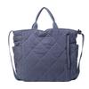 Bolsa Tote de Gran Capacidad para Estudiantes, Bolso de Hombro Trendy Estilo Coreano Acolchado de Algodón, Bolso de Mano Suave y Acogedor