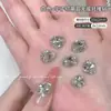 Decoraciones para Uñas Color Púrpura Cristalino con Brillantes Diamantes K9, Sin Base, Diamantes Apilados Hechos a Mano, Uñas de Caramelo de Roca Coloridas