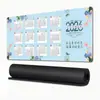 Calendário Mensal 2026 Mouse Pad de Alta Qualidade Antiderrapante Lavável Presente de Escritório Tapete de Mesa para Mouse de Computador Teclado
