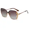 Gafas de sol polarizadas nuevas transfronterizas para mujer, encanto de alto nivel, moda, gafas de sol, montura cuadrada grande, ambiente de moda, venta al por mayor