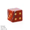 Dados de cristal natural de 16 mm transfronterizos, herramienta de puntuación para juegos de mesa recreativos, tallados de piedra en bruto, dados de piedra semipreciosa de ángulo recto