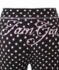 Conjunto de jaqueta curta com zíper e capuz iaiamgia slim fit e calça com estampa de letras e design de costura em contraste