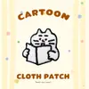 Patches de Tecido Bordados Atacado DIY Animais Fofos Gato e Cachorro Termocolantes Acessórios para Roupas Patches Sem Costura Comércio Exterior