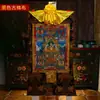 Tela de Algodón de Nepal Pigmento Mineral Natural del Tíbet Montado en Corazón Sakya Wuzu Tangka Pintura de Pared de Buda 1.3m