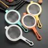 Colador de Malla de Acero Inoxidable 304 para Leche de Soya, Espumadera para Hornear, Colador Doméstico para Fideos, Extractor de Jugos para Comida de Bebé, Colador de Malla con Mango Largo