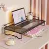 Soporte de enfriamiento para laptop, elevador de monitor de computadora, estante elevado, organizador de escritorio, estante de hierro para escritorio