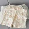 [Manyangge] Pijama de urso azul suave com bolinhas estilo coreano para atacado, calça de manga comprida, roupa de casa feminina, adequado para primavera e outono, pode ser usado como roupa externa