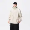 Cortavientos de moda para exteriores unisex de varios colores, estilo nuevo para entretiempo, con cremallera lateral en el bolsillo, chaqueta casual