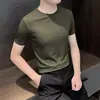 Camiseta a Rayas de Manga Corta para Hombre, Tendencia Minimalista, Perezosa, Artística, Nueva, Primavera y Otoño 2026, Nuevo Estilo de Manga Corta para Hombre