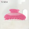 Pinza para el Cabello Wjia de Acrílico Brillante de Moda para la Parte Trasera de la Cabeza, Pinza de Garra Grande Lujosa y de Alta Gama para Peinados Recogidos, Accesorio para el Cabello de Pinza de Tiburón