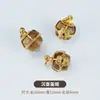 Pulsera de Madera de Agar Natural con Bolsa de Cuentas Barriles de Oro de 24K Hecha a Mano DIY Pulsera Wenwan Cuentas Espaciadoras para Pulsera Colgante Al por Mayor