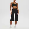 Nuevo Conjunto Deportivo de Yoga Sexy Amigable con la Piel de Cuello Halter Espalda Hermosa Sujetador Deportivo Pantalones Cortos Sueltos de Cintura Alta Conjunto de Fitness