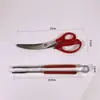 Tesoura Coreana para Churrasco de Aço Inoxidável Tesoura Doméstica Tesoura Especial para Churrasco de Cozinha Conjunto de Pinças para Churrasco