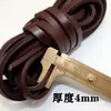 Cuerda de Cuero DIY, Cuerda Gruesa de Piel de Vaca, 10 mm de Ancho, 4 mm de Grosor, Cuerda con Bucle de Cuero para Pulsera, Materiales para Manualidades en Cuero