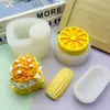 Artículo Popular: Molde Pequeño de Silicona con Forma de Maíz para Chocolate Casero, Mousse, Pastel con Piezas Sólidas de Paleta y Trozos de Limón