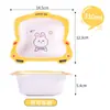 Tazón de arroz creativo para niños, tazón para comida complementaria, tazón para fideos, tazón para sopa, tazón con asa fresco de aspecto Ins, tazón para frutas para el hogar