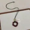 Collar Colgante de Anillo Largo Asimétrico Retro para Mujer Cadena de Suéter de Cuello Halter Ajustable Estilo Étnico Accesorios de Alta Gama