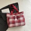 Bolsa de Pano de Ombro Único Estilo Doce para Menina Bolsa Escolar Estudante Bolsa Tote de Grande Capacidade Mochila Pequena Fresca Feminina para Viagem
