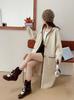 Talla Extra Gordo mm Botón de Cuerno Estilo Perezoso Cardigan de Punto Engrosado Chaqueta Suéter Coreana para Mujer Otoño e Invierno de Longitud Media con Capucha