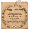 Pulsera de Cuentas Transfronteriza de Aliexpress con Tarjeta Pulsera Creativa Regalo de Cumpleaños para Novia Hermana Amistad Venta al por Mayor