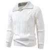 Moda masculina transfronteriza 2026 otoño/invierno nuevo estilo coreano suéter de punto oversized de moda con cuello de dos piezas falso ropa de punto para hombre