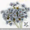 Flores artificiales Azul Niebla Salón de Bodas Flores de Seda Arreglo Floral de Boda Peonía Azul Rosa Abanico de Niebla Palma