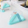 Caja para pastel de mousse triangular estilo japonés anti-vaho de 8 pulgadas durian matcha arcoíris caja de corte multicapa