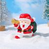 Nuevo micropaisaje transfronterizo creativo navideño con ciervo, anciano, muñeco de nieve adorable, bola de cristal, accesorios de decoración, adornos de escritorio
