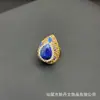 Pedra Natural Lápis Lazúli Corrente de Suéter Conjunto de Pérolas Ametista Incrustada à Mão Diamante Tcheco Conjunto de Quatro Peças Fabricante Atacado
