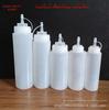 500 branco squeeze garrafa boca ponta plástico calor transparente tempero molho sub-embalagem cozinha tamanho pequeno óleo creme seco