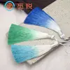 Colgante de borla degradada de 10 cm Hecho a mano DIY Joyería Marcador de libros Borla Cadena de mano Colgante de joyería Cadena de mano