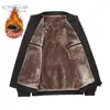 Abrigo de invierno para padre de mediana edad y anciano 2024 nuevo otoño e invierno cuello forro polar chaqueta con acolchado de algodón chaqueta para hombre