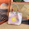Bolso Premium, Bolso Tote Portátil para el Trabajo y Salidas, Bolso Tejido de Gran Capacidad, Bolso Cuadrado Pequeño para Viajes Diarios, Bolsa de Almacenamiento