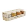 Caja de Condimentos Montada en Pared Sin Taladro Encimera Doble Propósito Grado Alimenticio Caja de Condimentos Cocina Hogar Sal y Glutamato Monosódico Tarro de Condimentos