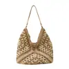 Bolsa de Palha de Alta Capacidade para Mulheres, Nova Moda 2026 Bolsa de Ombro, Bolsa Tote Casual para o Dia a Dia, Tendência Atacado