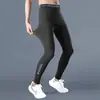 Calça Legging Esportiva Masculina de Alta Elasticidade com Compressão Treinamento Secagem Rápida Camada Base Pista de Corrida Fitness Basquete Calça Longa Estilo Fino