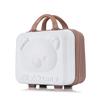 Equipaje portátil maquillaje caja pequeña bolsa 14 pulgadas lindo caricatura oso 3D caja con contraseña ligera mini caja de almacenamiento para mujeres