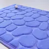 Directo del fabricante: Alfombra de suelo de forro polar coral con relieve de guijarros para baño y inodoro, absorbente de agua y antideslizante, juego de dos piezas para inodoro