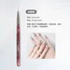 Produto Novo Transfronteiriço Conjunto de Canetas para Nail Art Tinta Vinho com 9 Peças Suporte de Acrílico para Canetas Conjunto de Canetas para Nail Art com Cerdas de Nylon