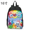 Nova impressão Numberblocks blocos digitais mochila jogo dos desenhos animados em torno da mochila do aluno da escola primária