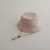 Sombrero de Pescador Simple de Color Sólido Estilo Coreano para Niños, Protector Solar de Copa Plana, Sombrilla Exterior Casual para Padres e Hijos, Sombrero de Cuenca Cóncava