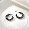 Pendientes Cao Shi de Diseño Geométrico Asimétrico Brillantes, Joyería Exquisita de Nicho Personalizada, Accesorios de Venta Caliente para Vestido de Noche