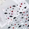 Pegatinas para Uñas Serie de Halloween con Adhesivo Posterior, Araña, Fantasma, Calavera Decoraciones de Pegatinas para Uñas Arte, Estilo Dh