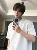 Camiseta de manga curta masculina marca da moda verão solta 2026 novo estilo celebridade da internet tendência ins top simples meia-manga casual