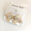 Pendientes de Acero Inoxidable con Forma de Gota de Aceite de Venta Caliente Transfronteriza Europeos y Americanos para Mujer, Versátiles, Modernos, Personalizados, Simples y Tendencia, Pendientes de Acero de Titanio al por Mayor