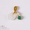 Accesorios para Pulsera Colgante de Jade DIY Cerradura de Semilla de Loto Accesorios Colgante de Frijol de Jade de Raíz de Loto