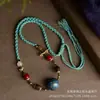 Collar de Candado Aquilarius ConHeart de Alta Calidad con Colgante de Perlas de Sándalo Natural de Montaña Vieja Artículo Femenino de la Mina Meiling